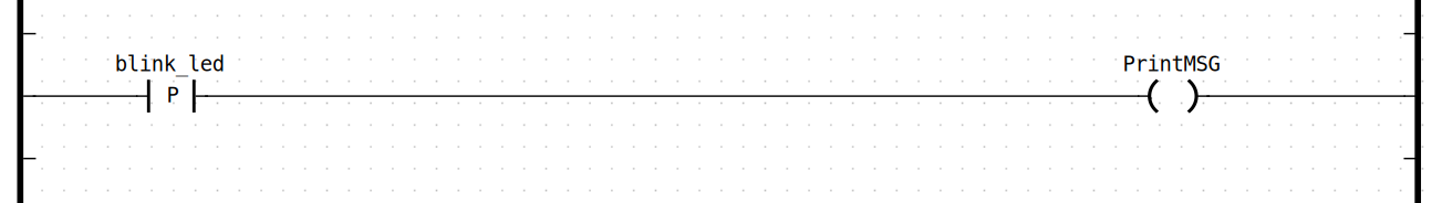 rising edge enable PrintMSG